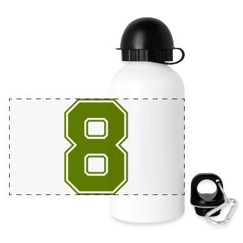 8 - Panoramic Thermal Bottle with Lid 500 ml - white - Front