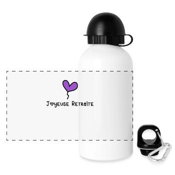 RETIREMENT - Panoramic Thermal Bottle with Lid 500 ml - white - Front