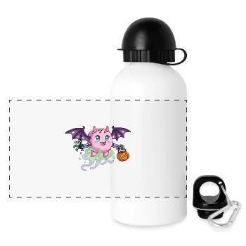 Kawaii Halloween Monster Pixel Art Design - Gourde panoramique avec couvercle 500 ml - blanc - Devant