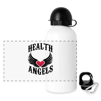 Anges de la santé médecin infirmière médecin urgentiste - Gourde panoramique avec couvercle 500 ml - blanc - Devant