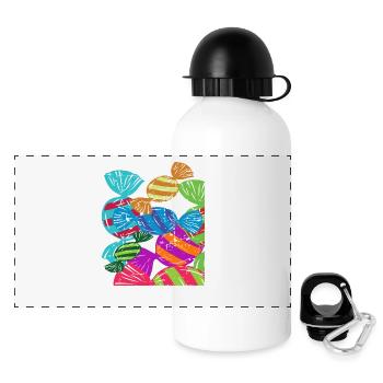 Bonbons - Panorama Trinkflasche mit Deckel 500 ml - Weiß - Vorne