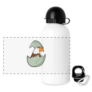 Bébé Aigle - Gourde panoramique avec couvercle 500 ml - blanc - Devant
