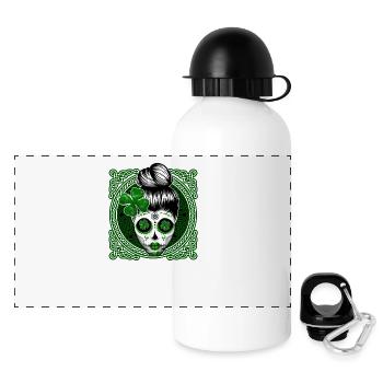 Saint Patrick Celtes écossais - Gourde panoramique avec couvercle 500 ml - blanc - Devant
