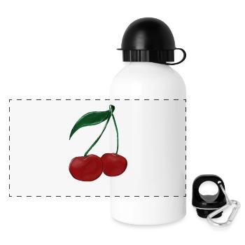 Cherry - Panoramic Thermal Bottle with Lid 500 ml - white - Front