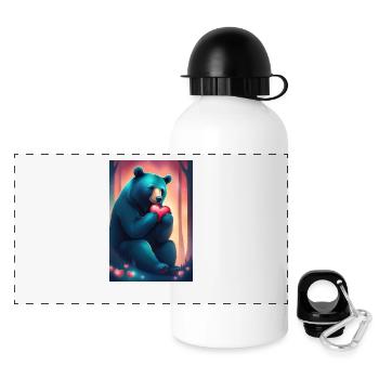 Mommy bear - Panoramic Thermal Bottle with Lid 500 ml - white - Front