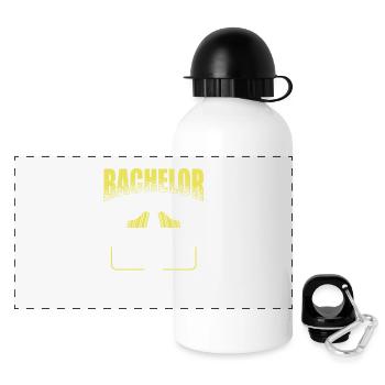 BACHELOR SUPPORT TEAM - Panorama Trinkflasche mit Deckel 500 ml - Weiß - Vorne