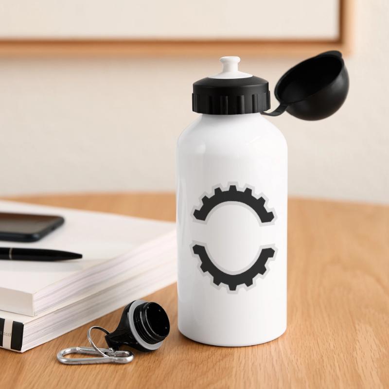 EBM Logo 5 (Vector) Panoramic Thermal Bottle with Lid 500 ml