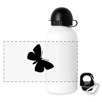 Schmetterlinge: Polyommatus Hippothoe - Gourde panoramique avec couvercle 500 ml - blanc - Devant