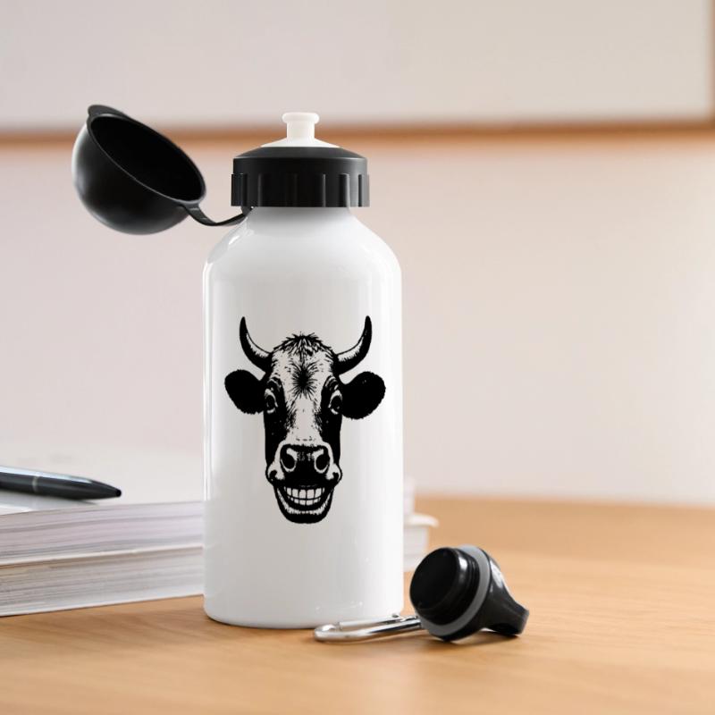 Grinning Cow Panoramic Thermal Bottle with Lid 500 ml