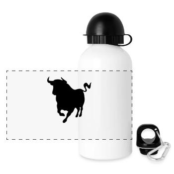 Taurus - Gourde panoramique avec couvercle 500 ml - blanc - Devant