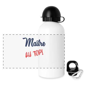 MASTER AT THE TOP - Panoramic Thermal Bottle with Lid 500 ml - white - Front
