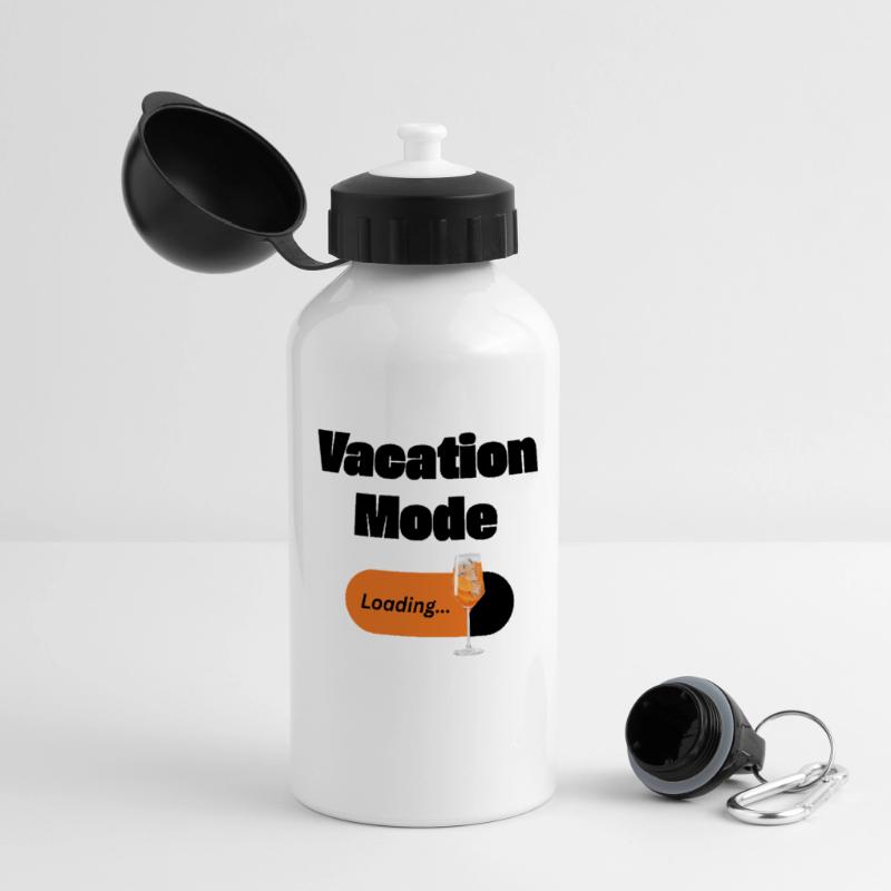 Vacation Mode On – Spritz with Loading Bar (Dark) Panoramic Thermal Bottle with Lid 500 ml
