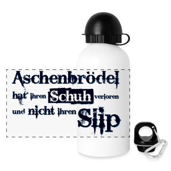 Aschenbrödel hat ihren Schuh verloren - Panoramic Thermal Bottle with Lid 500 ml - white - Front