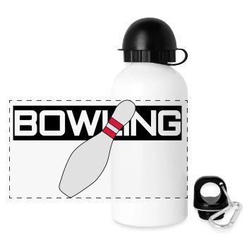 Bowling - Panoramic Thermal Bottle with Lid 500 ml - white - Front