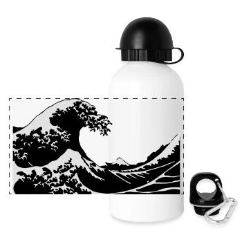 Wave - Panoramic Thermal Bottle with Lid 500 ml - white - Front