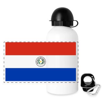 Paraguay - Panorama Trinkflasche mit Deckel 500 ml - Weiß - Vorne