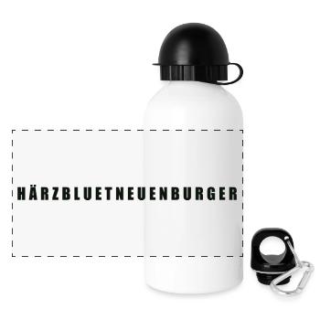 Härzbluetneuenburger Kanton Neuenburg - Panorama Trinkflasche mit Deckel 500 ml - Weiß - Vorne