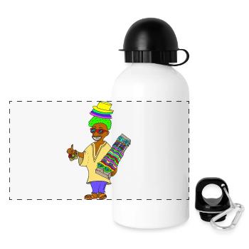 Hello Helmut Mallorca (in color) - Panoramic Thermal Bottle with Lid 500 ml - white - Front