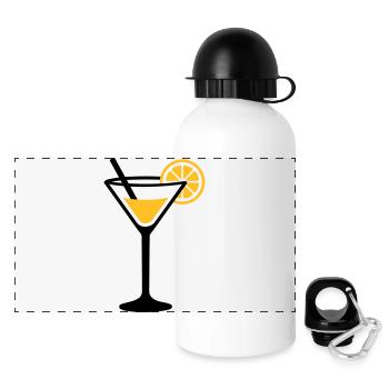 Cocktail - Panoramic Thermal Bottle with Lid 500 ml - white - Front