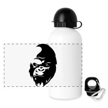gorilla - Panoramic Thermal Bottle with Lid 500 ml - white - Front