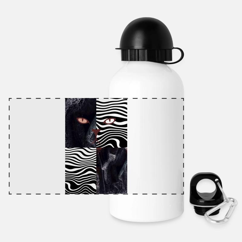 Jusi - Panorama Trinkflasche mit Deckel 500 ml - Weiß