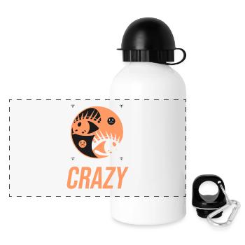 Crazy Little Thinker - Panoramic Thermal Bottle with Lid 500 ml - white - Front