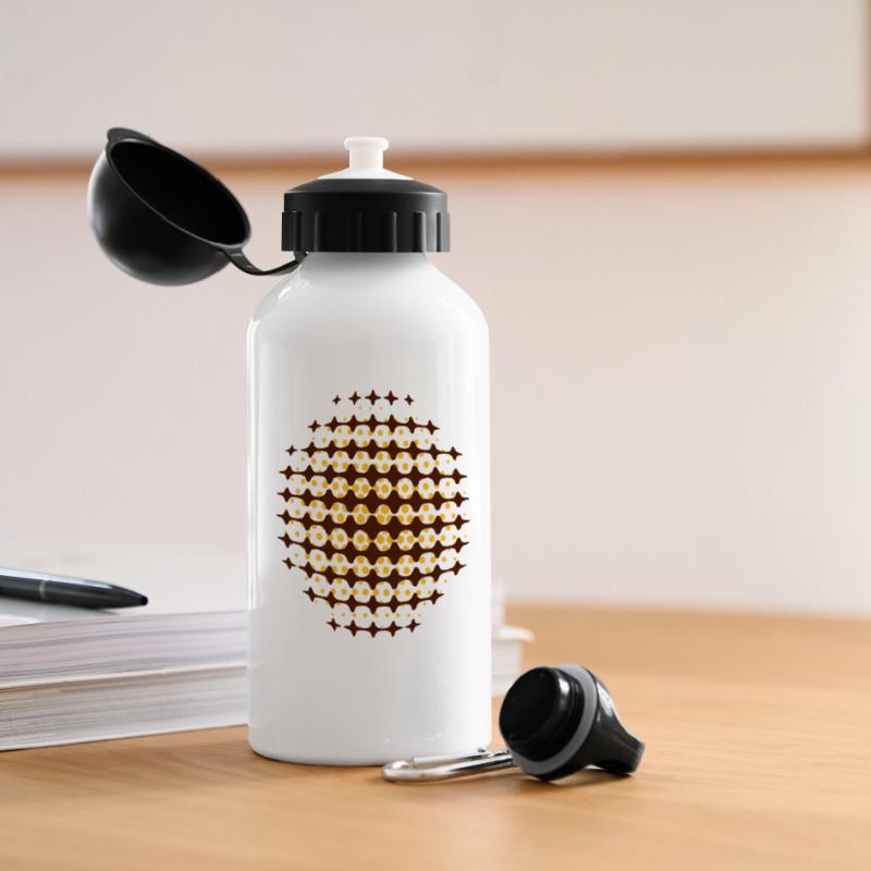 FUNKY DISCO SPACE SUPERNOVA (FR) - MOIRE PATTERNS Gourde panoramique avec couvercle 500 ml