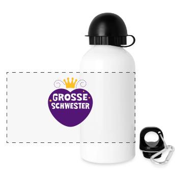 Big sister - 2C - siblings - Panoramic Thermal Bottle with Lid 500 ml - white - Front