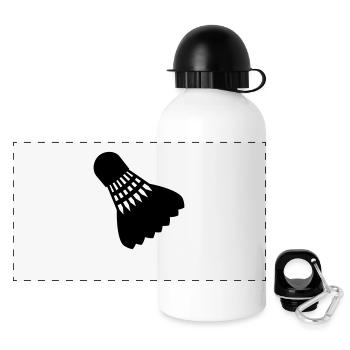 Badminton - Panoramic Thermal Bottle with Lid 500 ml - white - Front