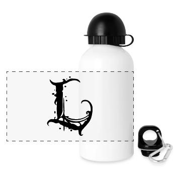 L - Panoramic Thermal Bottle with Lid 500 ml - white - Front