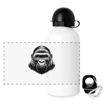 Gorilla - Panoramic Thermal Bottle with Lid 500 ml - white - Front
