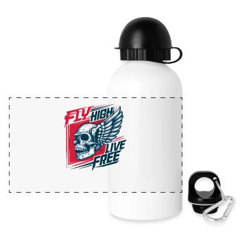 Fly high - Panoramic Thermal Bottle with Lid 500 ml - white - Front