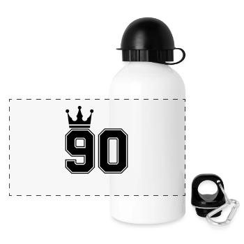 90 Crowns - Panoramic Thermal Bottle with Lid 500 ml - white - Front