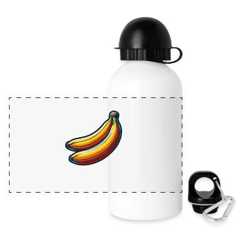 Bananas - Panoramic Thermal Bottle with Lid 500 ml - white - Front
