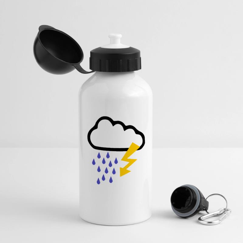 Orage - Temps - Flash Gourde panoramique avec couvercle 500 ml
