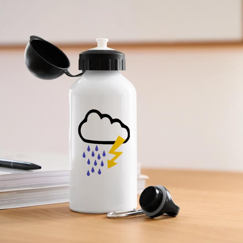 Orage - Temps - Flash Gourde panoramique avec couvercle 500 ml