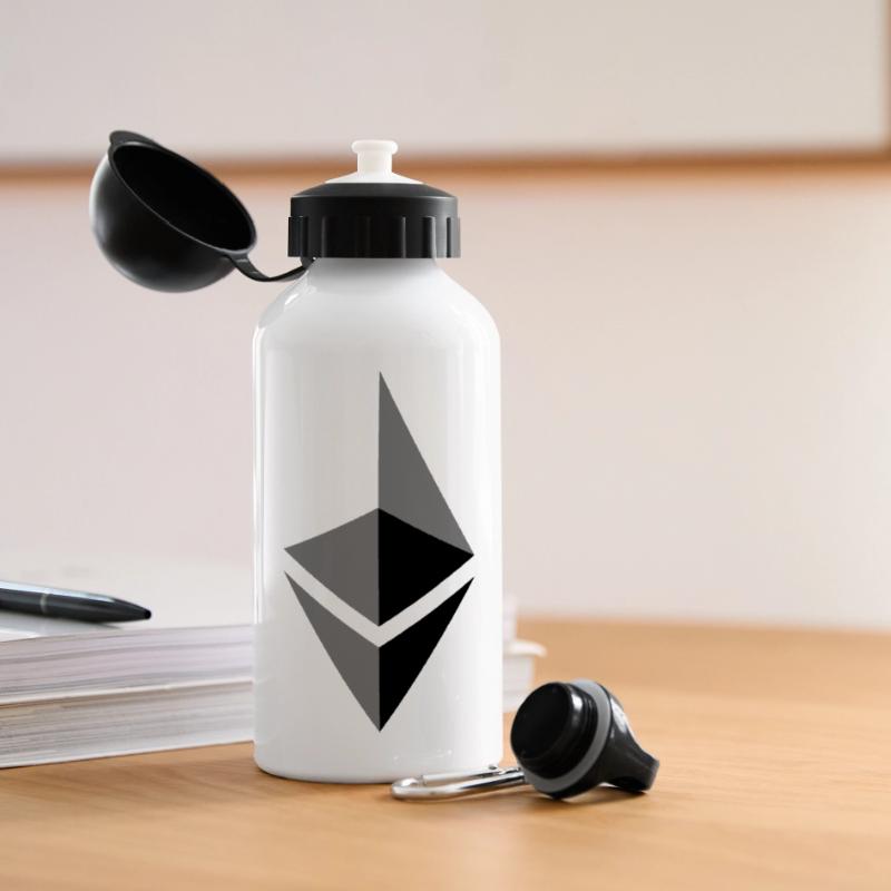 ETH éther Etherium Gourde panoramique avec couvercle 500 ml