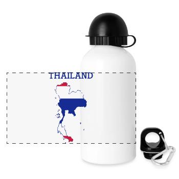 thailand - Panorama Trinkflasche mit Deckel 500 ml - Weiß - Vorne