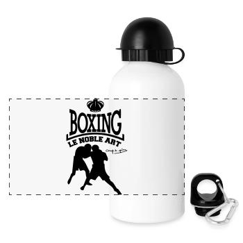 spreadshirt03_coupdepoing_by_amagraphik - Gourde panoramique avec couvercle 500 ml - blanc - Devant