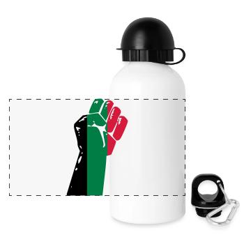 Palestine - Panoramic Thermal Bottle with Lid 500 ml - white - Front