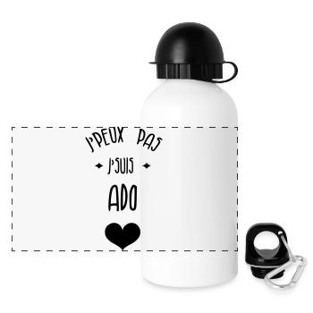tiener / teen / teenager / kind - Panoramische thermosfles met dop 500 ml - wit - Voor