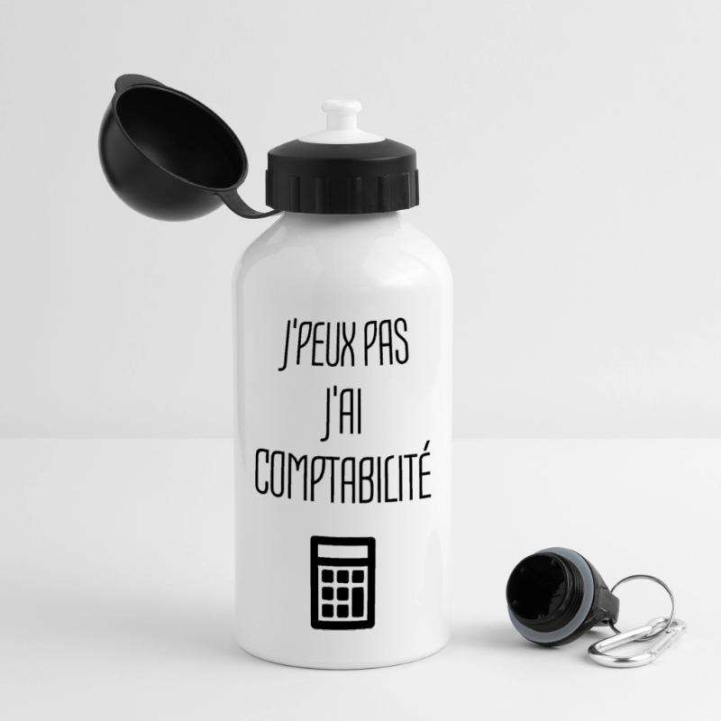 Accountant Accounting Buchhalter Comptable Compta Panoramic Thermal Bottle with Lid 500 ml