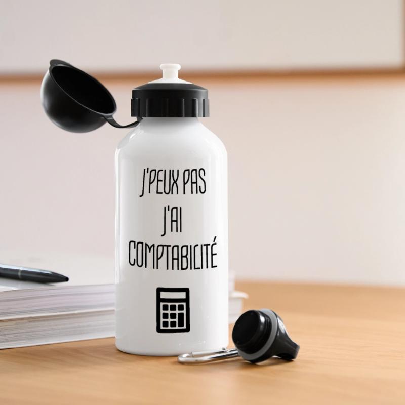 Accountant Accounting Buchhalter Comptable Compta Panoramic Thermal Bottle with Lid 500 ml