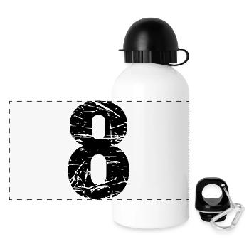 8 - Panoramic Thermal Bottle with Lid 500 ml - white - Front