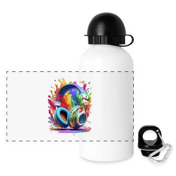 SETZEN SIE IHRE HELME AUF - Panorama Trinkflasche mit Deckel 500 ml - Weiß - Vorne