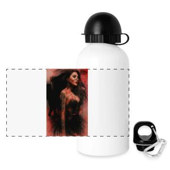 Woman evolution omikly  pop girl red - Panoramic Thermal Bottle with Lid 500 ml - white - Front
