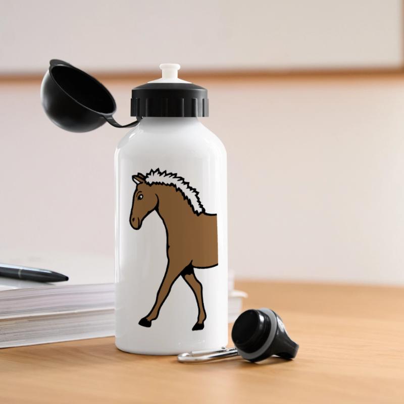 Half Horse Front Part Front Half Front Goes Panoramic Thermal Bottle with Lid 500 ml