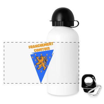 Ehrlich gesagt Comtois - Panorama Trinkflasche mit Deckel 500 ml - Weiß - Vorne
