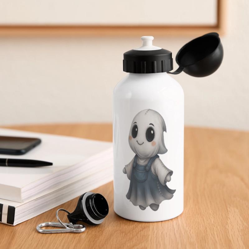 Mignon Ghost Friend Patchwork Gourde panoramique avec couvercle 500 ml