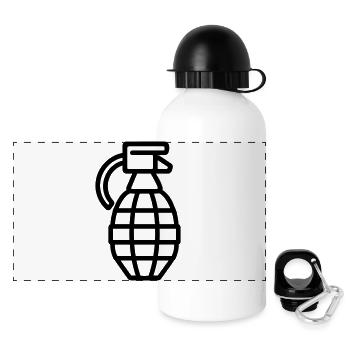 grenade - Gourde panoramique avec couvercle 500 ml - blanc - Devant